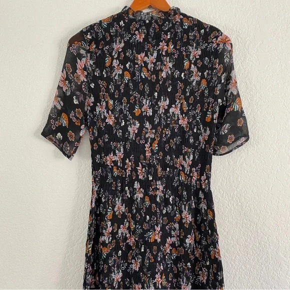 Veronica Beard floral Smocked Gabi Maxi Dress